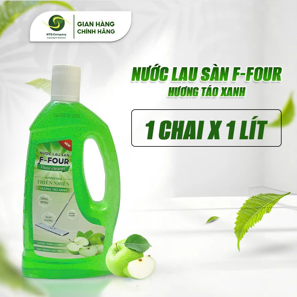 Nước lau sàn F-FOUR táo xanh