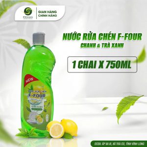 Nước rửa chén F-FOUR chanh – trà xanh